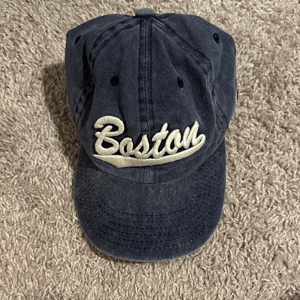 Boston Embroidered Navy Cap